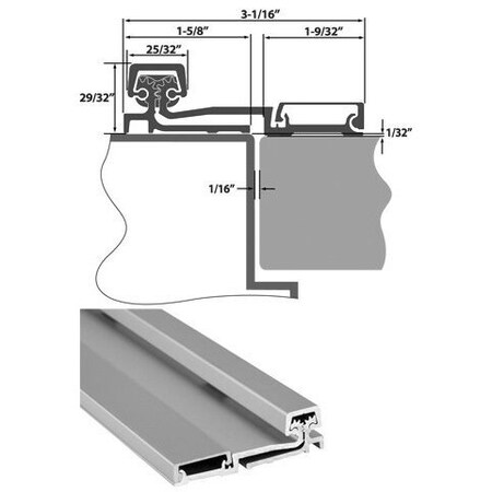 Strybuc Full Surface Continuous Hinge 8-638BZ